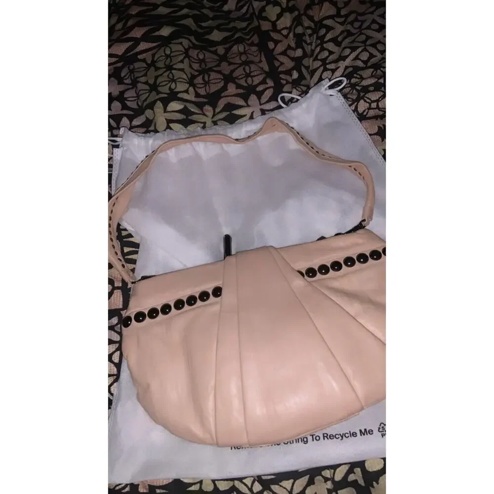 Diane Von Furstenberg Lamb  Leather Studded Bag like new maribelle spring boho